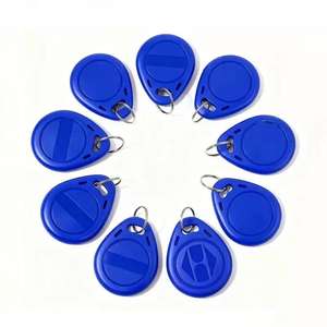 방수 맞춤형 125KHz 출입 통제 <span class=keywords><strong>RFID</strong></span> 칩 근접 복제기 재기록 가능 토큰 링 ABS 키체인 - Product Image 1