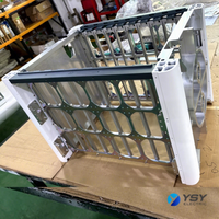 Châssis d'équipement de stockage d'énergie sur mesure en aluminium extrudé, usiné CNC, pour modules OEM