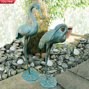 Outdoor Garden Life Size Gepaarte Bronze Pinguine Statue - Product Image 6