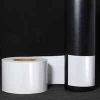 Étiquette sans doublure personnalisée Étiquette adhésive thermique directe Étiquette sans doublure thermique en silicone verre sans ligne en rouleau continu 80mm