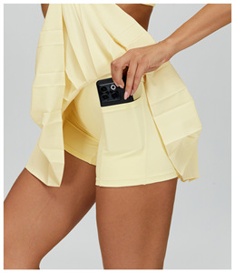 Jupe de tennis plissée d'été pour femmes avec poches Shorts Jupes de golf athlétiques légères à taille haute pour femmes - Product Image 6