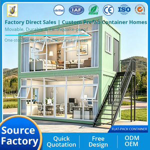 Contenedor Desmontable de 20 pies, Casa Contenedor Impermeable e Ignífuga, Oficina Modular Prefabricada, Dormitorio para Obras de Construcción - Product Image 2