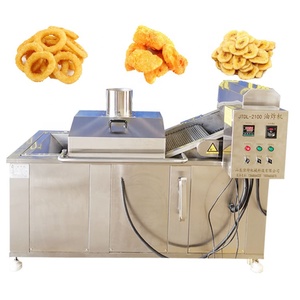 Nhỏ liên tục Nồi chiên máy tự động corndog chiên máy liên tục Snack băng tải Máy Chiên - Product Image 2