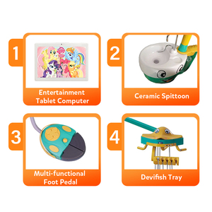 Economic Children Dental Treatment Chair Multifunction Electric Kids Dental Chair With Dentist Stool - Product Image 4