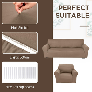 Funda de Sofá de Terciopelo de Lujo para 3 Plazas, Funda Elástica Universal de Terciopelo para Sofá - Product Image 3
