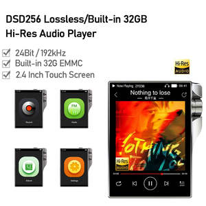 Lecteur MP3 portable HiFi avec écran tactile de 2,4 pouces, prend en charge DSD256 WAV APE 24 bits 192 kHz, audio haute résolution - Product Image 4