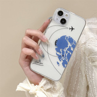 Nouvelles Coques de Téléphone Mignonnes en Forme de Cœur et de Crâne de Dessin Animé pour Couples, Compatibles avec iPhone 17/16/15/14/13/12/11/Pro/Pro Max/Plus/X/XS/XR