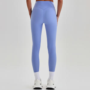 Leggings Deportivos de Cintura Alta para <span class=keywords><strong>Mujer</strong></span>, con Efecto Levanta Glúteos, Tejido Elástico en Cuatro Direcciones, Transpirable, Nailon/Spandex, Tallas Grandes, Ligeros, de Secado Rápido - Product Image 3
