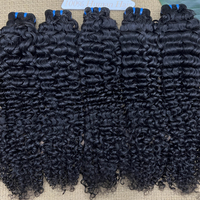 Lots de Cheveux Naturels Bruts Grade 12A, Bouclés Profonds Birmans, 100% Vierge, Alignés dans le Sens de la Cuticule, pour Tissage