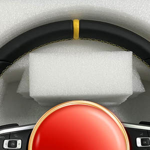 Volant en fibre de carbone pour Volkswagen <span class=keywords><strong>Golf</strong></span> 7 75 GTI <span class=keywords><strong>GTD</strong></span> GTE R Polo GTI Tiguan Passat - Product Image 4