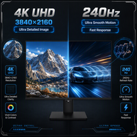 Monitor para Juegos de 27 Pulgadas, 4K UHD, 240Hz, Panel IPS, 3840x2160, Frecuencia de Actualización Ultra Alta, Pantalla con DP y HDMI, OEM, ODM