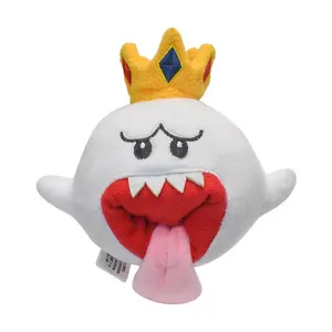 MB 11028 17CM Mario Plush Toy Super Boo Ghost King Plush Toys Soft Stuffed Cartoon Animals Doll Gifts For Children