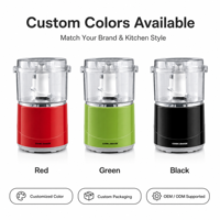 Nuevo Diseño 3 en 1 Mini Picadora Eléctrica de Verduras, Procesador de Alimentos para Cocina Casera, Cortador de Verduras, Cebollas, Frutas y Alimentos