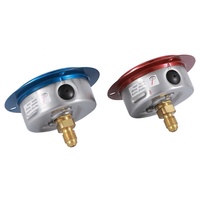 Senyawa Gauge Jenis Casing B Tipe Round Rim, Gliserin Diisi Pendingin Alat Ukur Tekanan Air