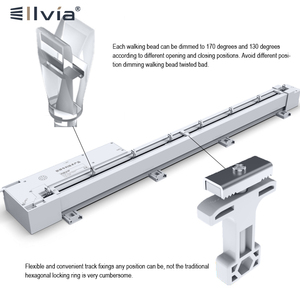<span class=keywords><strong>Tende</strong></span> Verticali di Lusso in Tessuto Bianco, <span class=keywords><strong>Tende</strong></span> Elettriche Oscuranti per Ufficio, Design Moderno, Installazione Integrata - Product Image 5