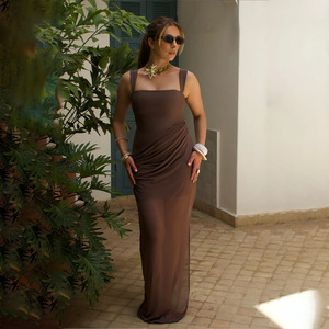 Abiti Estivi Eleganti e Sexy con Spalline Sottili, Design Plissettato e Schiena Scoperta - Product Image 5