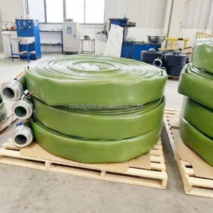 Tuyau plat <span class=keywords><strong>en</strong></span> TPU de grande taille 12 "16" avec raccord SS équivalent Victaulic tuyau de vidange tuyau de filetage tuyau - Product Image 2