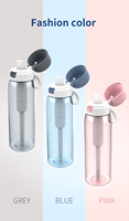 Bouteilles filtrantes sans Bpa, premium, supporte 26 once d'eau conçu avec filtre, pailles de purification d'eau