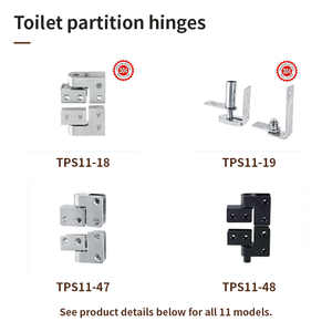 Modern 304 Stainless Steel Toilet Cubicle Door <strong>Hinge</strong> For Public Restroom Toilet Partition With 180 Degrees Opening - Product Image 3