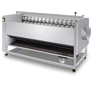 Comercial automático patata Taro jengibre patata dulce Raíz de loto mar pepino lavadora rodillo cepillado peladora - Product Image 2