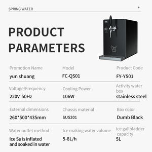 Machine à eau gazeuse <span class=keywords><strong>Springwater</strong></span> 2026, électrique, en acier inoxydable, réservoir froid de 5 L pour café, restaurant - Product Image 4
