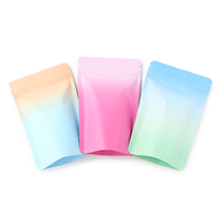 Nouveau design – Sachet souple métallisé à fermeture éclair avec dégradé de couleurs – Emballage souple à fond plat avec fermeture Ziplock