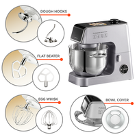 Robot pâtissier multifonction avec fonction de pesage et de chauffage, accessoire pour pâtes, balance intégrée et fonction de fermentation pour la pâtisserie