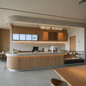 Custom <strong>Modern</strong> Fast <strong>Food</strong> <strong>Counter</strong> &amp; Coffee Kiosk | LED <strong>Display</strong> for Shopping Mall Retail | Turnkey Store Solutions - Product Image 4
