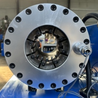 Machine de sertissage et de pressage de flexibles hydrauliques en promotion avec moteur et PLC, force de serrage 5000KN, diamètre de perçage 6-32mm