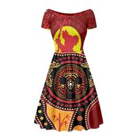 Ventes directes des fabricants Robes de conception douces et confortables pour les Aborigènes d'Australie Vêtements pour femmes imprimés à la demande pour l'été