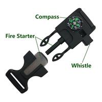 Camouflage Parachute Cordon Bracelet Fonctionnel Main Corde Camping Survie Bracelet D'urgence