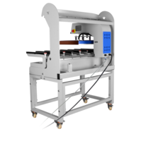 Presse à chaud semi-automatique à double station pour T-shirts, avec écran tactile pneumatique, zone d'impression 40x60cm