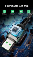 Kabel Micro USB TLIDA 1M untuk Ponsel, Pengisian Cepat 66W & Transfer Data Kecepatan Tinggi 480M/S, Bahan Nylon