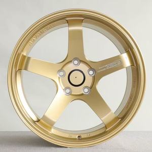 Jantes forgées GT Style 5 branches 15-22 pouces 5x100/112/114.3/120 Or pour Toyota GR86 Nissan Skyline BMW G20 Subaru WRX - Product Image 3