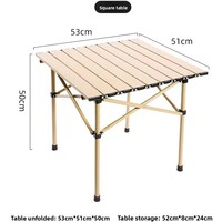 Table pliante d'extérieur pour pique-nique, cuisson et barbecue, légère, stable et portable, pour camping, avec chaises, montable sur voiture