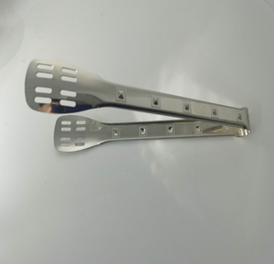 Pinzas para Alimentos de Acero Inoxidable DFT41 con Punta de Diamante Plana de 10 Pulgadas, Pinza para Pan de 12 Pulgadas, Pinza para Buffet, Pinza para Barbacoa Anti-escaldaduras para el Hogar - Product Image 1