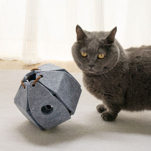Best Seller 2025 giocattoli per animali in vendita nuovi giocattoli per gatti in feltro con palline giocattolo interattivo per animali domestici e giocattoli di movimento - Product Image 2