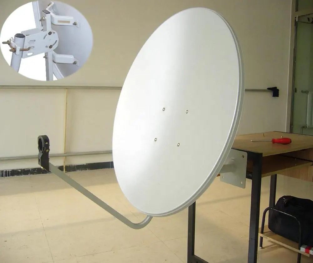 60 centímetros de banda ku antena de prato satélite