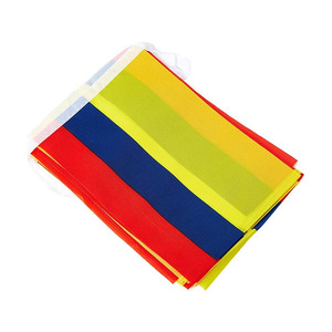 Mini banderín de cadena pequeña rectangular colombiana personalizada de Colombia para decoraciones de campo - Product Image 1