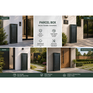 Boîte <span class=keywords><strong>aux</strong></span> <span class=keywords><strong>lettres</strong></span> antivol moderne Winland en tôle galvanisée pour usage commercial et résidentiel, idéale pour les appartements - Product Image 1