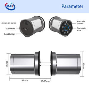 מנעול דלת חכם אלקטרוני עם טביעת אצבע, אפליקציית טויה, מפתח חכם ללא מפתח, עם מפתח רגיל, מאושר CE, לאבטחת חדר השינה - Product Image 5