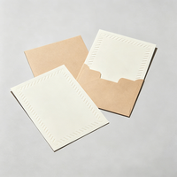 Carte en papier vierge avec logo personnalisé, carte DIY, carte avec message personnalisé, papeterie pour emballage de cadeaux faits main