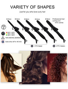 เครื่องม้วนผมไฟฟ้าเซรามิก PTC รุ่นใหม่ ปี 2026 พร้อมหน้าจอแสดงอุณหภูมิ LED และที่หนีบ<span class=keywords><strong>ผม</strong></span>ตรง สำหรับช่างตัดผมและโรงแรม - อุปกรณ์เสริมความงามแบบคลาสสิก - Product Image 3