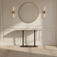 Table basse moderne de luxe sobre haut de gamme en verre et métal avec plateau blanc, mobilier de maison, salle à manger, 100*40*80cm