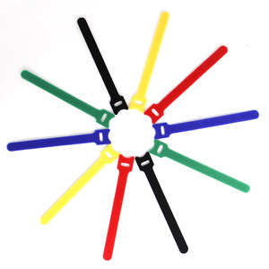 12x200mm đen Nylon thân thiện với môi chống thấm nước chống cháy Back-to-Back móc vòng lặp quan hệ cáp lưu trữ dây đai cho nhà văn phòng - Product Image 3