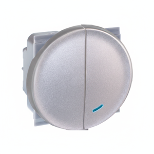 Interruptor basculante con luz plateada COMETE + Combo de interruptor basculante tradicional - Product Image 1