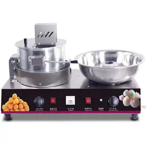 New Design Gas Popcorn Machine And Gas Cotton Candy Machine 2 in 1 Hot Selling Snack Machine 2023