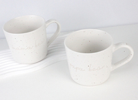 Tasses à lait et à eau en céramique personnalisées faites à la main par les fabricants, tasses à café MaMa PaPa