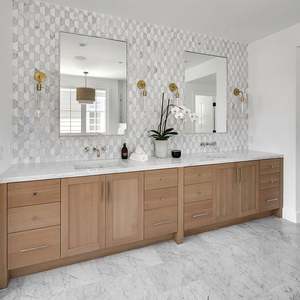 Luxury Modern Designer Concrete Bathroom Storage <b>Vanity</b> Cabinet Set <b>with</b> Cupboard <b>with</b> <b>Mirror</b> - Product Image 5
