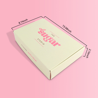 Boîtes d'expédition en carton ondulé de 2,3 mm, personnalisées, imprimées en rose, emballages personnalisés populaires